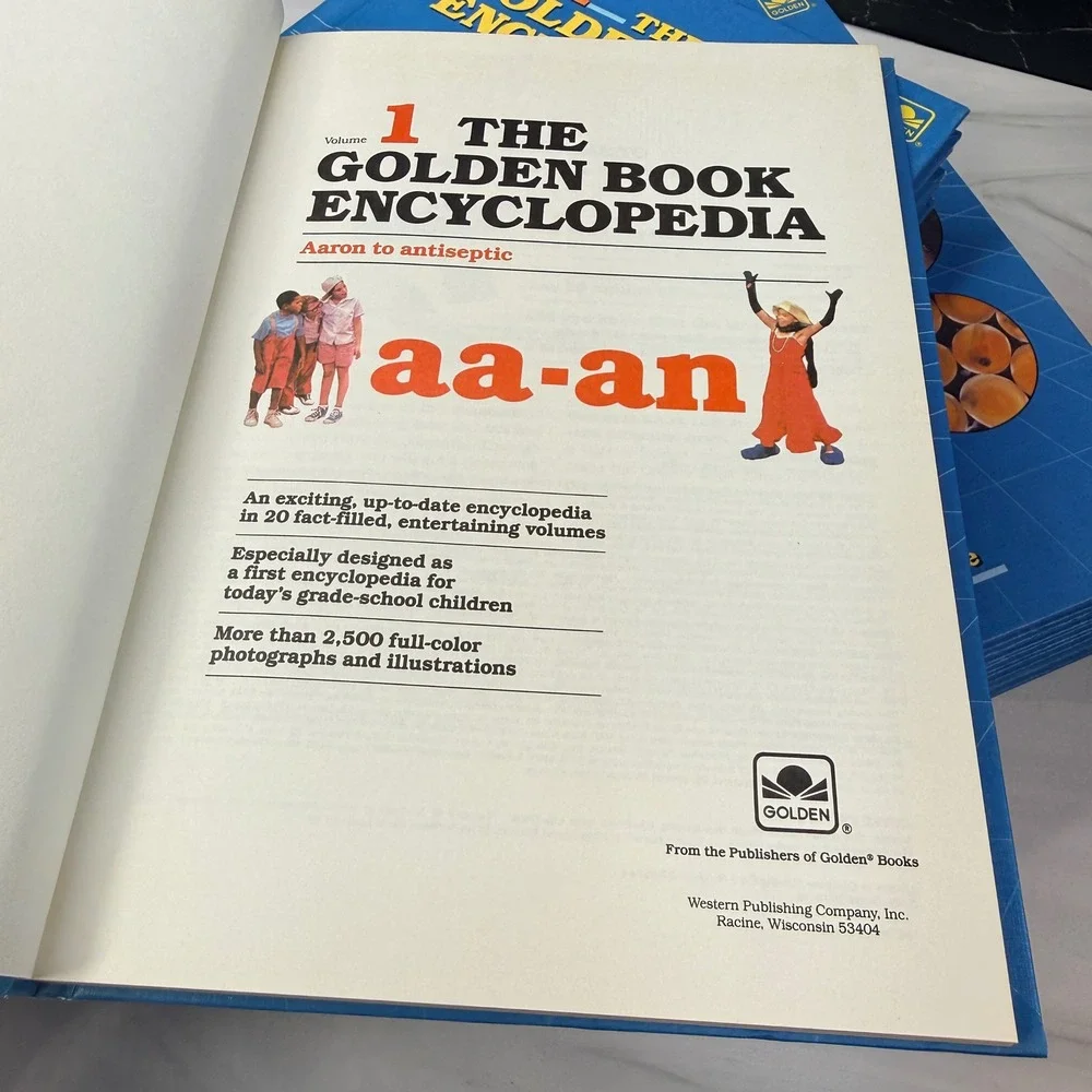 The Golden Book Encyclopedia 1988 Full 20 Volume Set Hardcover Vintage Childrens